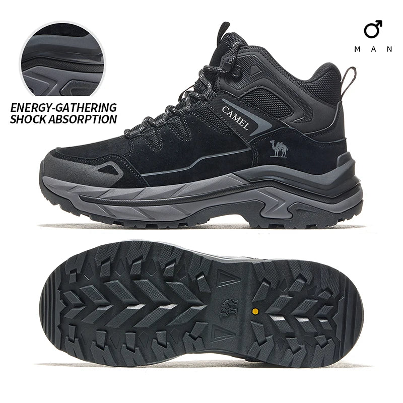 Golden Camel Outdoor High-top Hiking Shoes 2026 Winter Men Women Wear-resistant Non-slip Climbing Boots Thick-soled Sports Shoes
